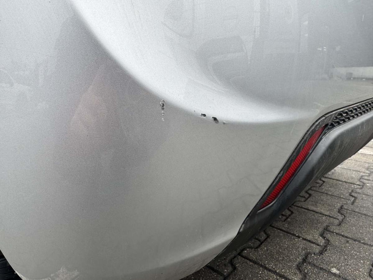 Chevrolet Spark original Sto&szlig;stange Stossf&auml;nger hinten GAN Ice Silver Met Bj.2013